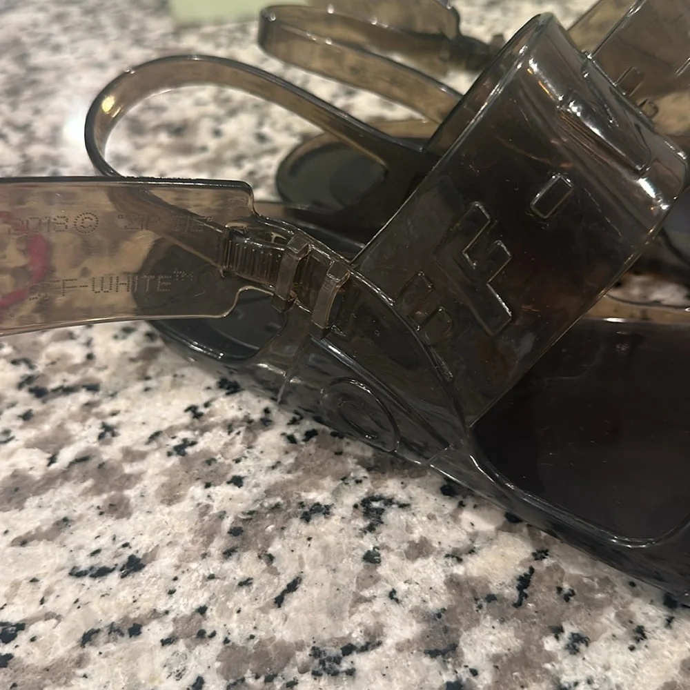Off-White Transparent Black Sandals - Picture 14 of 17